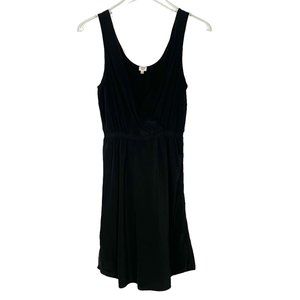 Aritzia | Wilfred Black 100% Silk Sleeveless Mini Dress